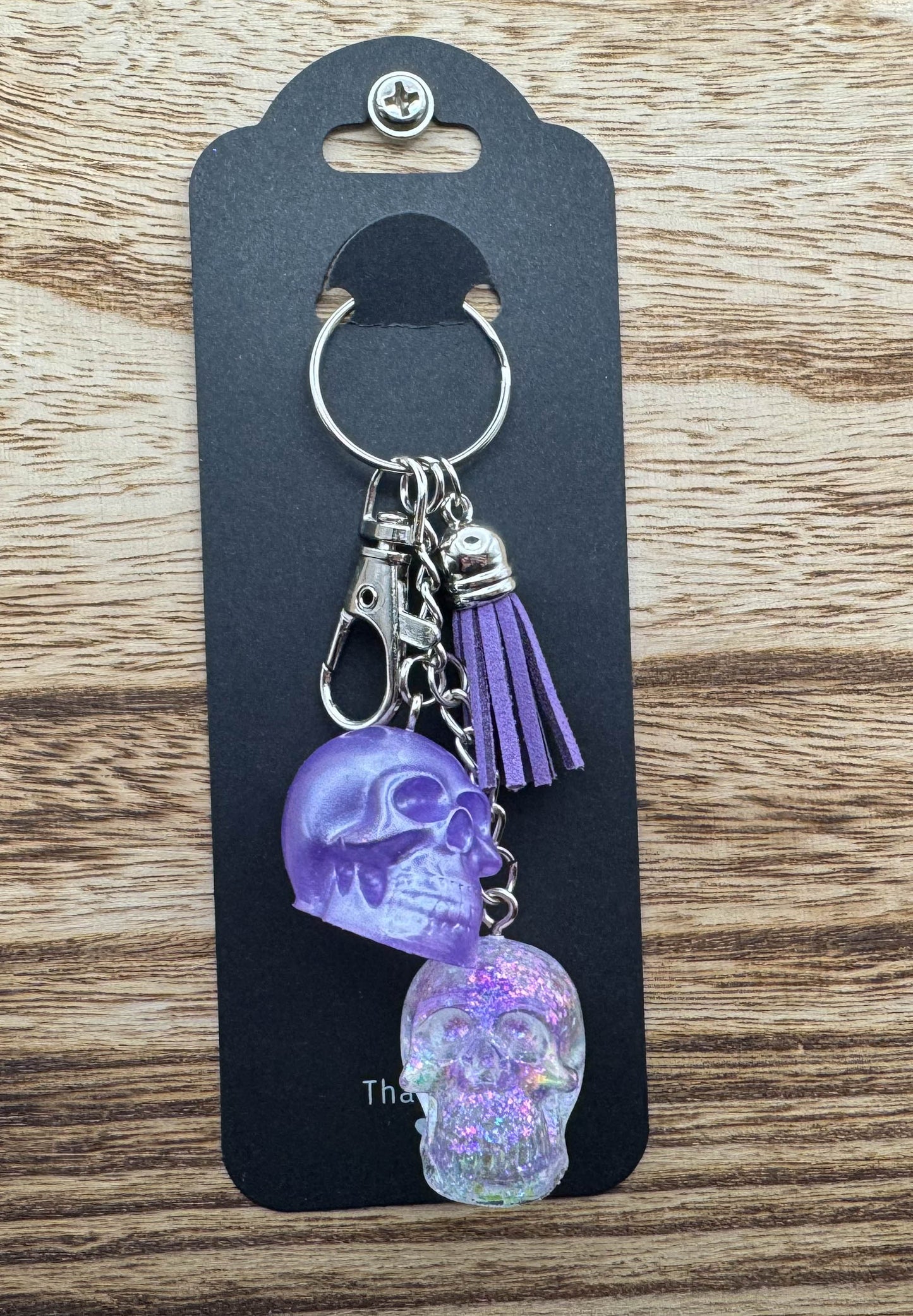 Double Skull Keychain