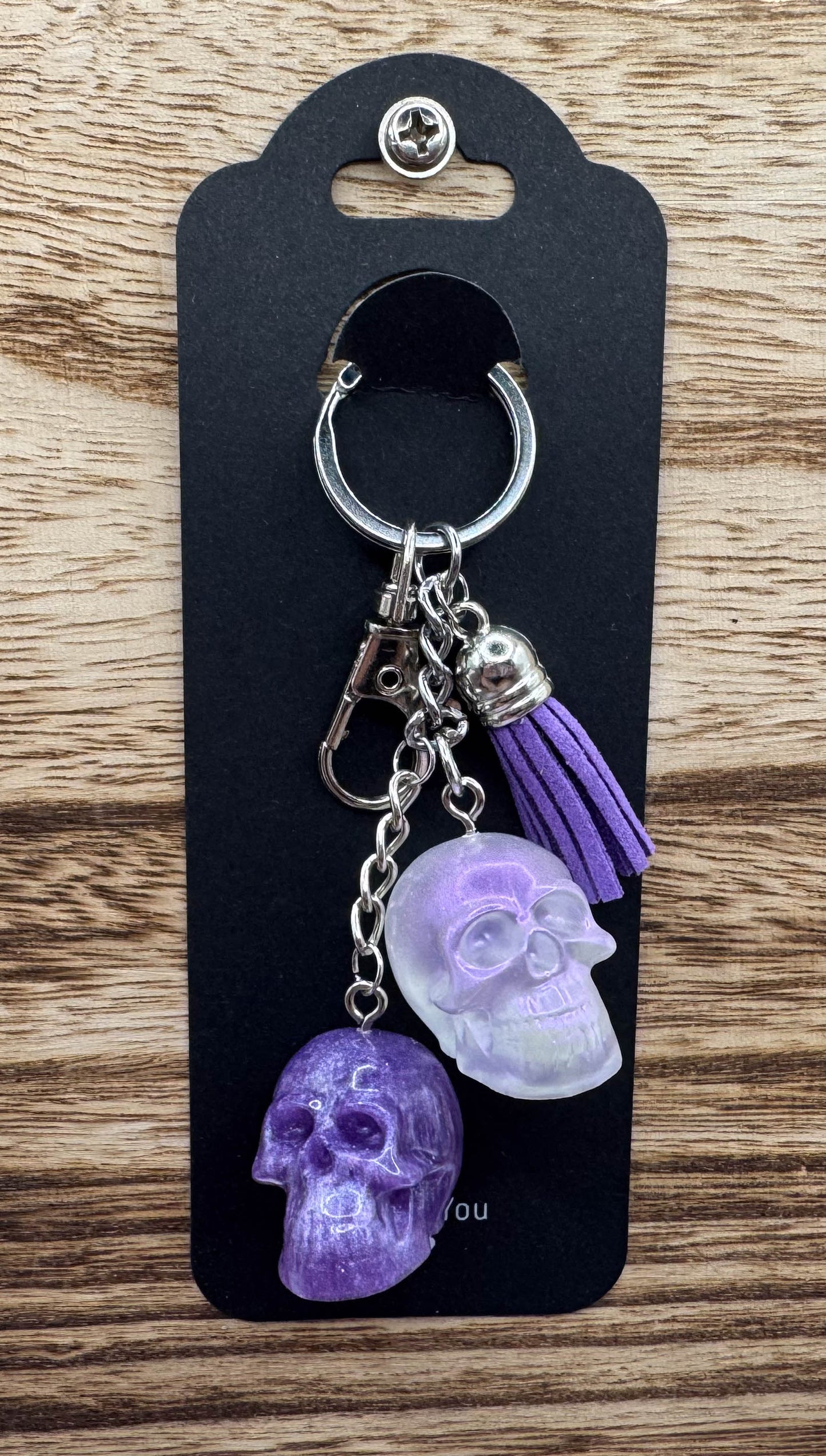 Double Skull Keychain