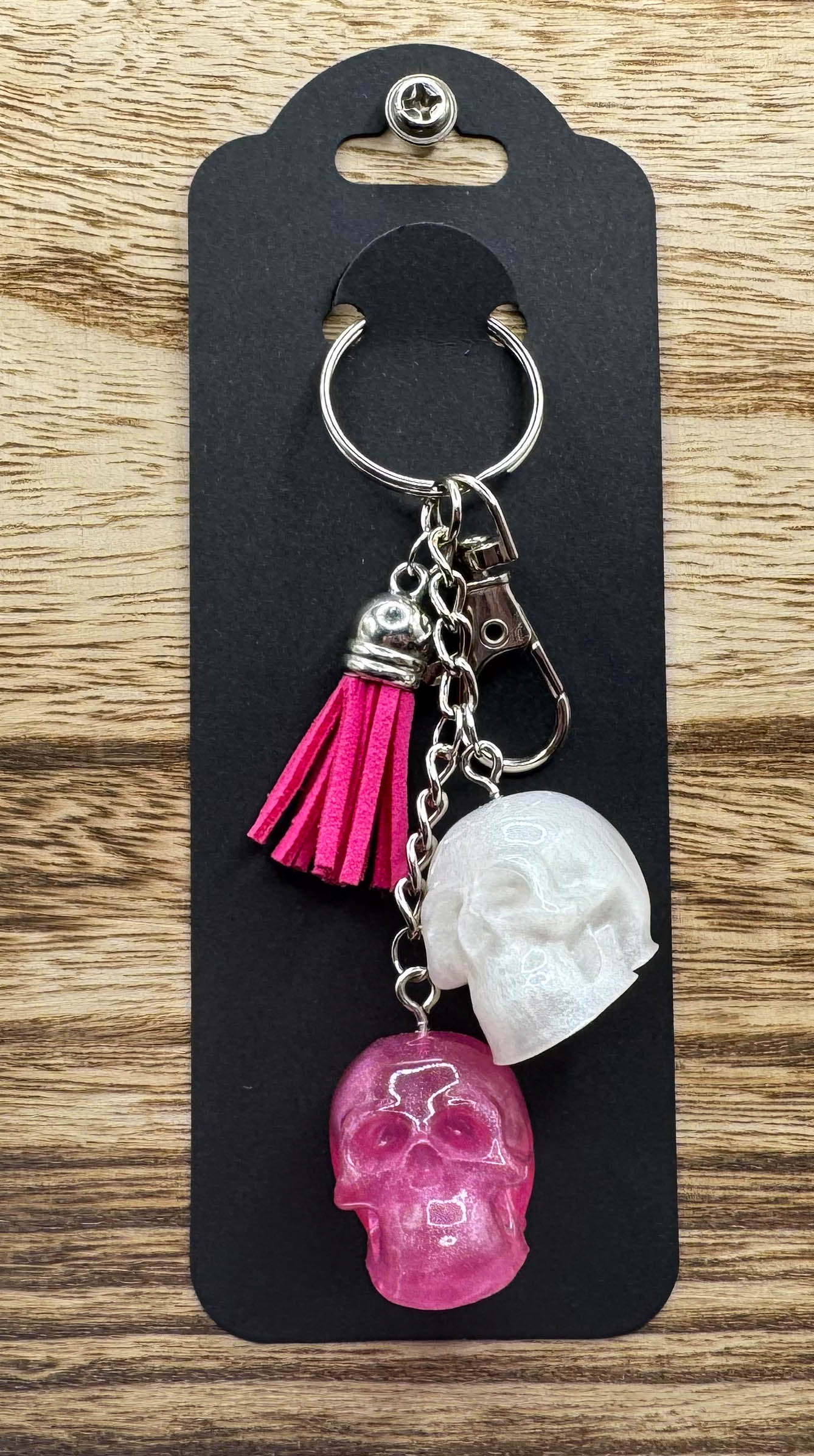 Double Skull Keychain