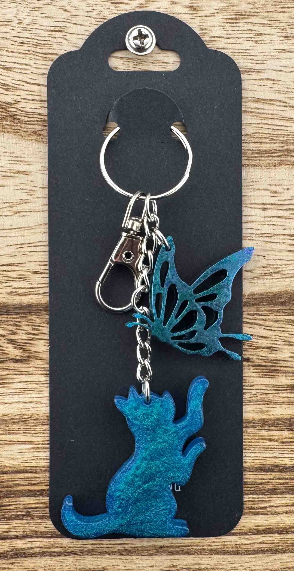 Skull Butterfly Keychain