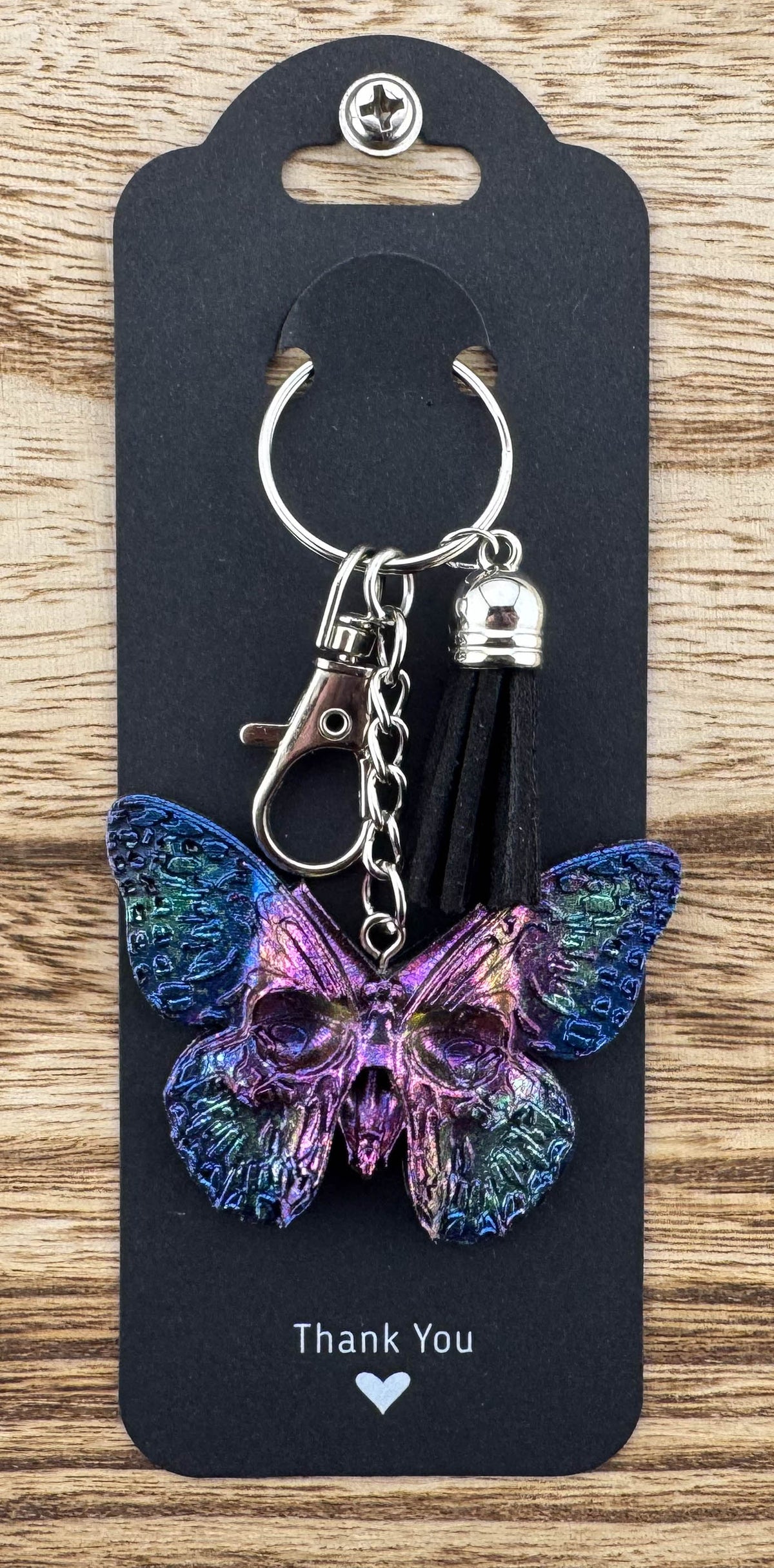 Skull Butterfly Keychain