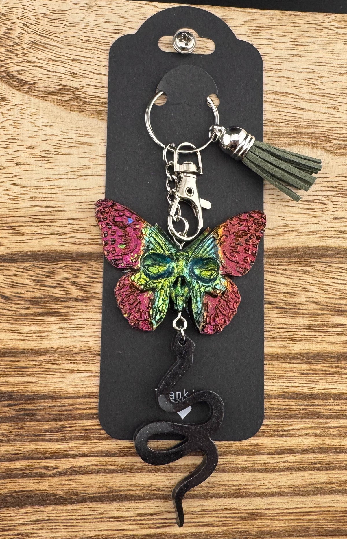 Skull Butterfly Keychain