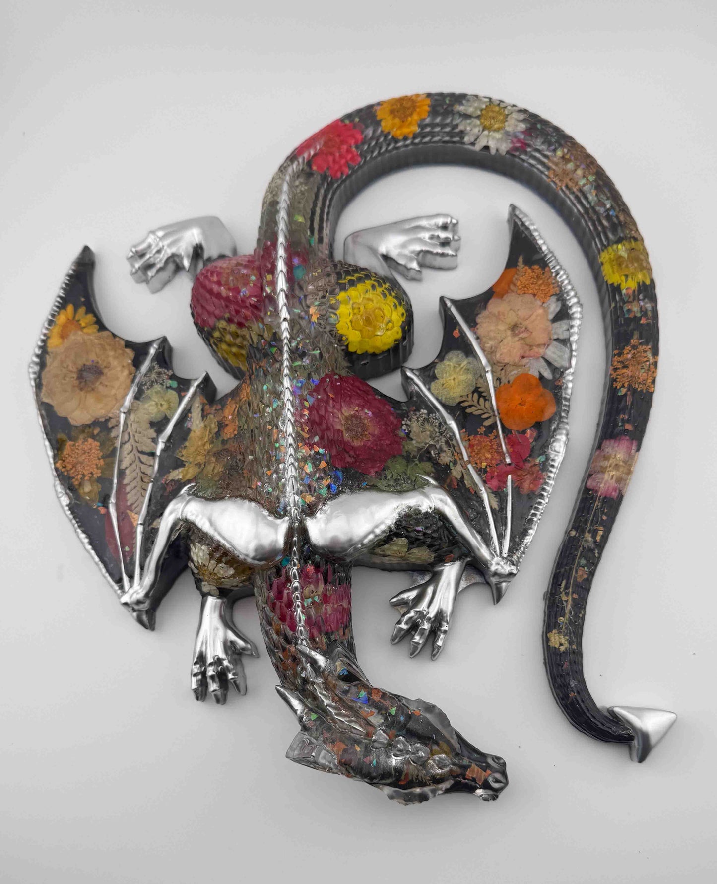 Giant Dragon with Flowers